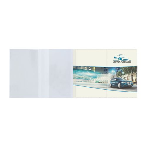PORTE-CARTE GRISE PVC MAT - 6