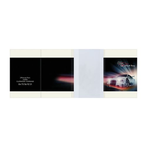 PORTE-CARTE GRISE PVC MAT - 5