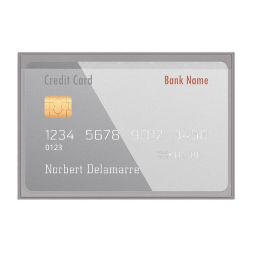 ETUI 1 CARTE PVC GOMME MARBRE - 2