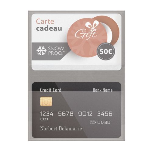 ETUI 2 CARTES PVC VELOURS - 3