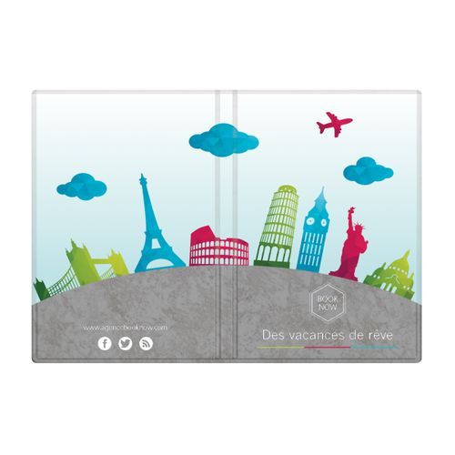 ETUI 12 CARTES PVC MARBRE - 6