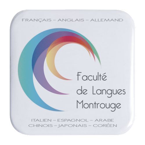 BADGE CARRE 3.6 X 3.6 CM - 4