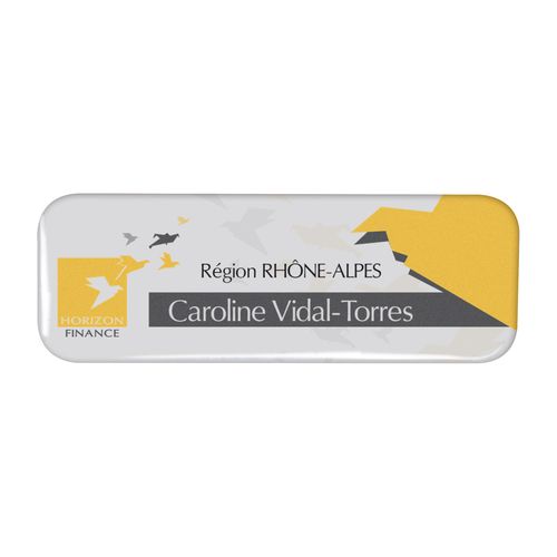BADGE RECTANGLE 6,9 x 2,4 CM - 4