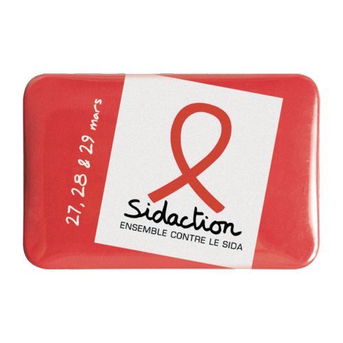 BADGE RECTANGLE 5.9 X 3.9 CM - 4