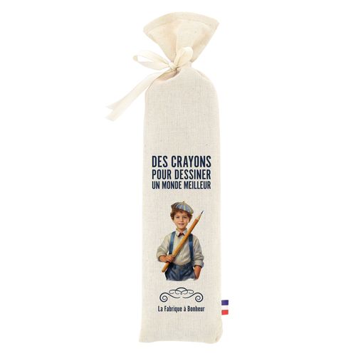 ETUI COTON 12 CRAYONS COULEUR - 2