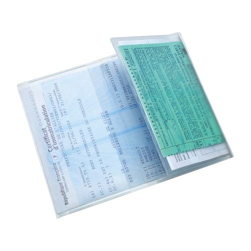 PORTE-CARTE GRISE PVC STAND. - 4