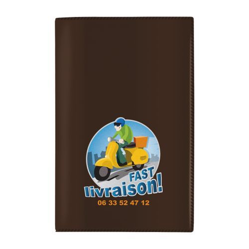 PORTE-CARTE GRISE PVC VELOURS - 4