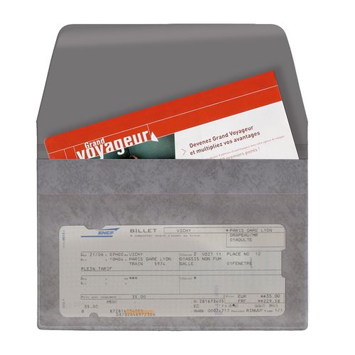 POCHETTE VOYAGE 2 P PVC MARBRE - 2