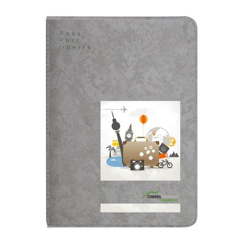 COUV. PASSEPORT PVC MARBRE - 6