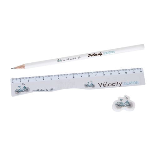 SET BUREAU REGLE/GOMME/CRAYON - 1