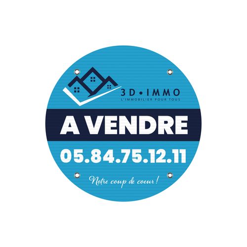 PANNEAU IMMOBILIER 3MM 80X60CM - 2