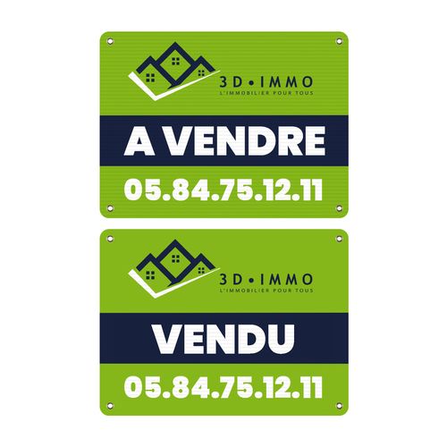 PANNEAU IMMOBILIER 3MM 80X60CM - 4