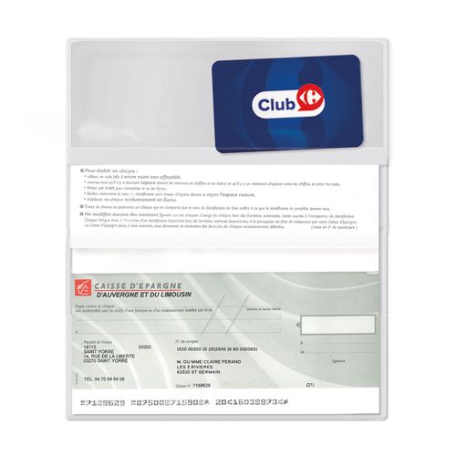 PORTE-CHEQUIER PVC STANDARD - 3