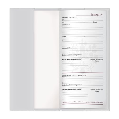 COUV LIVRET DE FAM. PVC MAT - 4