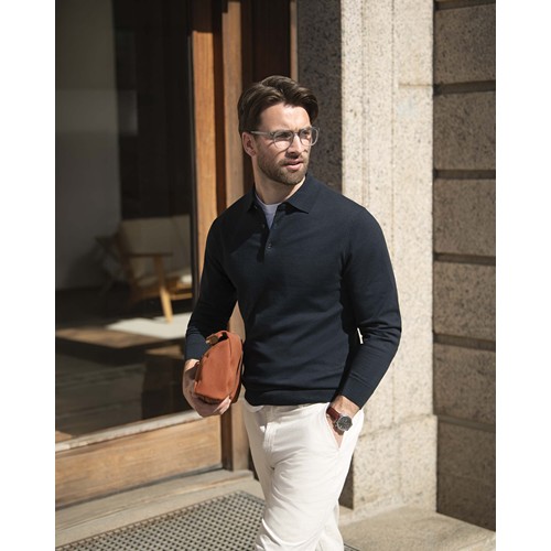 Brighton Long Sleeve Polo Men