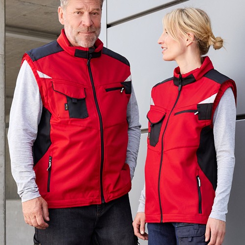 Bodywarmer de travail softshell Unisexe Grande taille Daiber