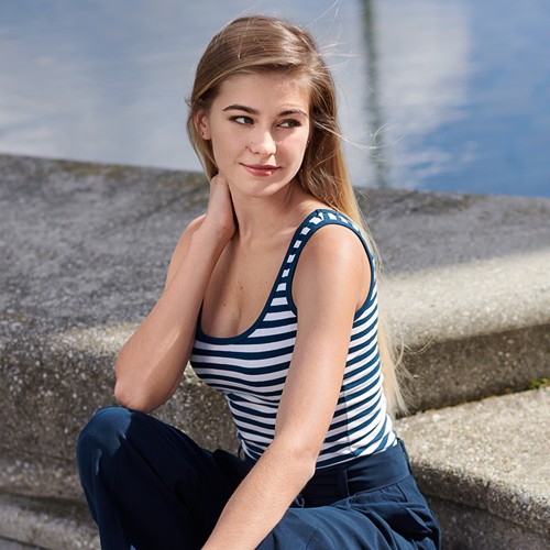 Débardeur marinière Femme Malfini