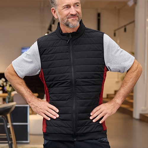 Bodywarmer de travail matelassé hybride Homme Daiber