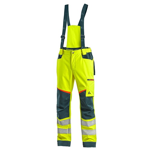 Pantalon softshell à bretelles haute visibilité Homme CXS