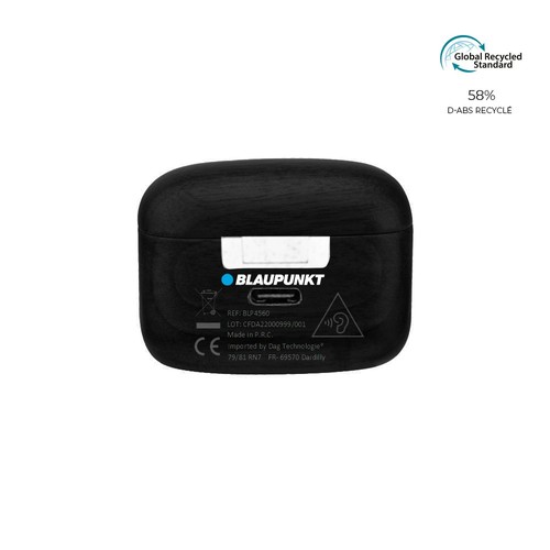 Ecouteurs Bluetooth recyclé GRS avec étui de charge - BLAUPUNKT thumbnail 5