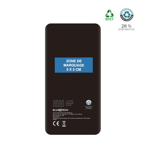 Batterie de secours RPET 10 000mAh - BLUETECH thumbnail 5