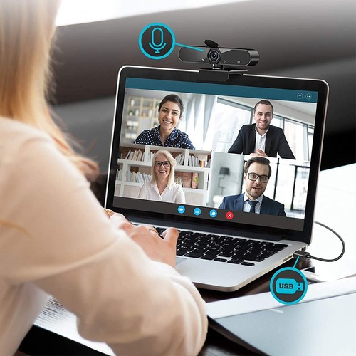 Webcam HD 2K avec trépied - BLAUPUNKT