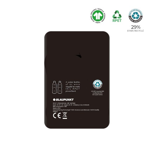 Batterie de secours induction RPET et Chanvre 5 000mAh - BLAUPUNKT thumbnail 4