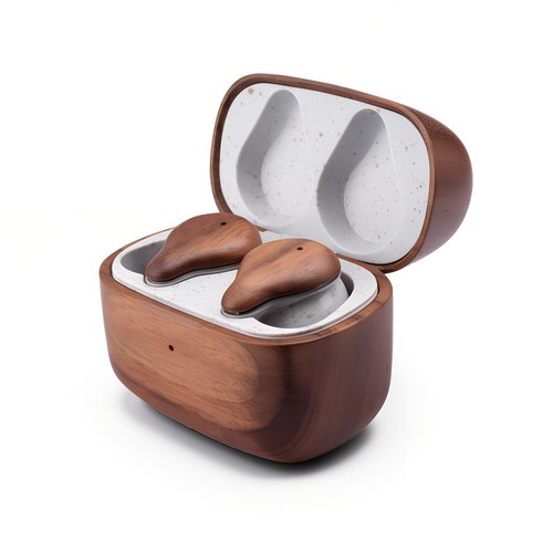 Ecouteurs Bluetooth recyclé bois & paille de blé FSC avec étui de charge - BLAUPUNKT, Blaupunkt, SquareNuts - Mataro Advice srl