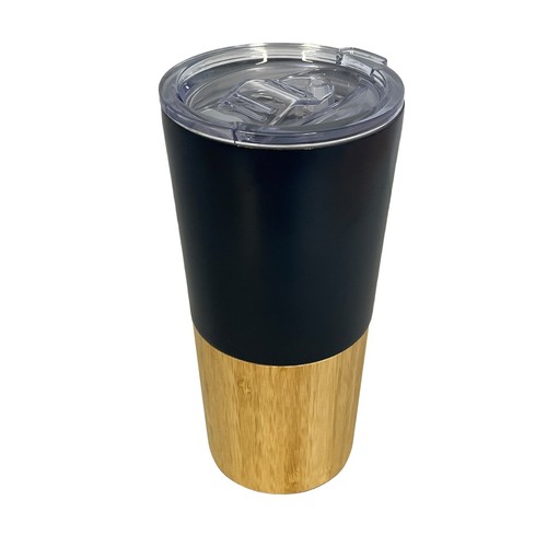 Mug isotherme recyclé RCS finition bambou - ENVIRONNEMENT & NATURE