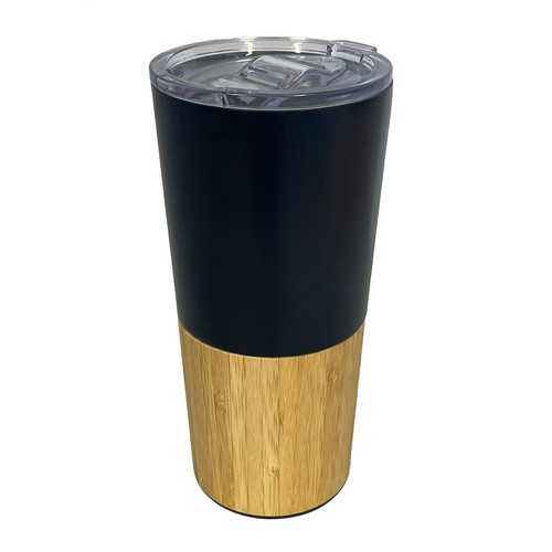 Mug isotherme recyclé RCS finition bambou - ENVIRONNEMENT & NATURE, Environnement & Nature, SquareNuts - Mataro Advice srl