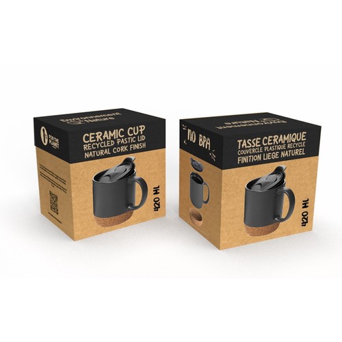 Tasse en céramique finition liège - ENVIRONNEMENT & NATURE thumbnail 4