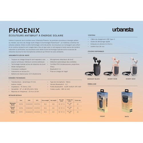 Phoenix Ecouteurs solaires thumbnail 5