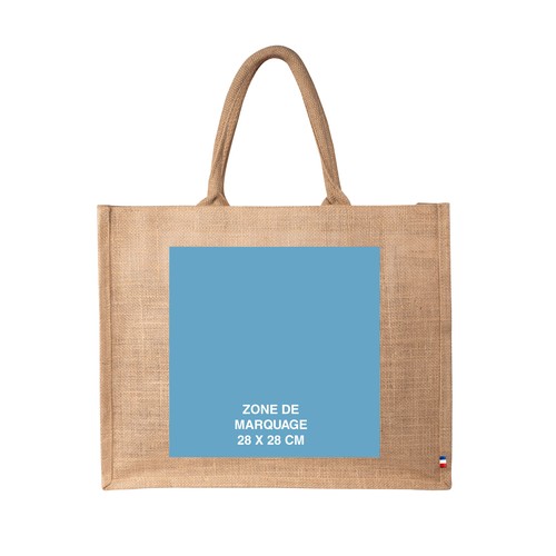 Sac shopping toile de jute Certifié Origine France garantie