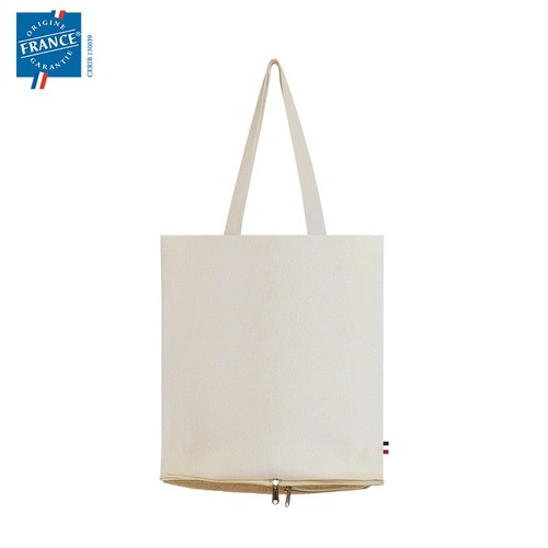 Totebag pliable coton/jute Certifié Origine France Garantie - GOODJOUR