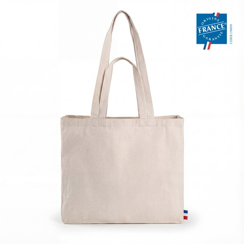 Sac en Coton à deux poignées avec soufflet 220GR Certifié Origine France Garantie - GOODJOUR, Goodjour, SquareNuts - Mataro Advice srl
