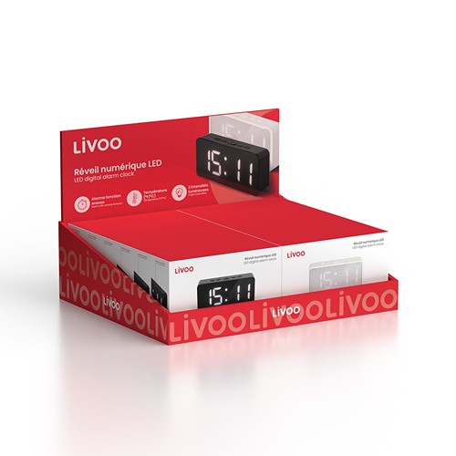 Présentoir de 12 réveils LED - 1