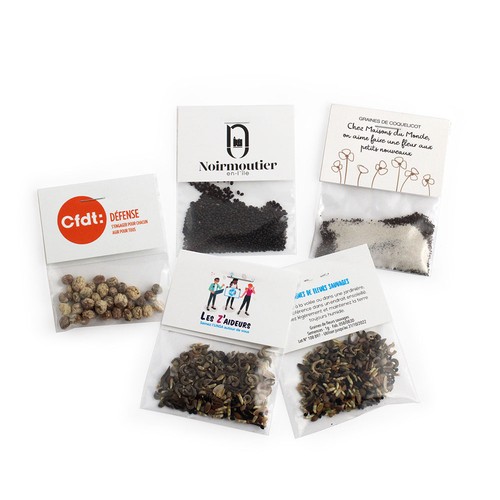 Sachet graines transparent avec cavalier - 3
