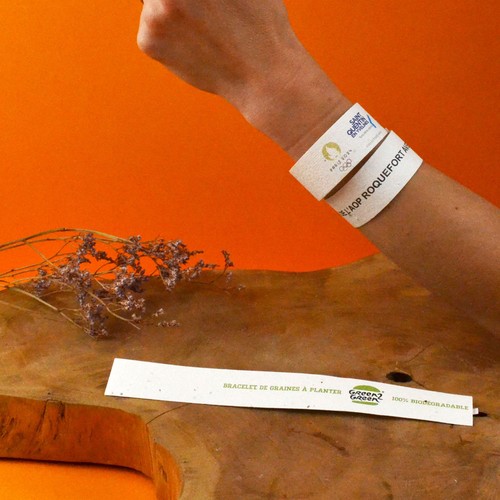 Bracelet papier graines