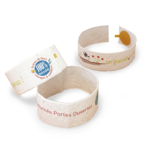 Bracelet papier graines