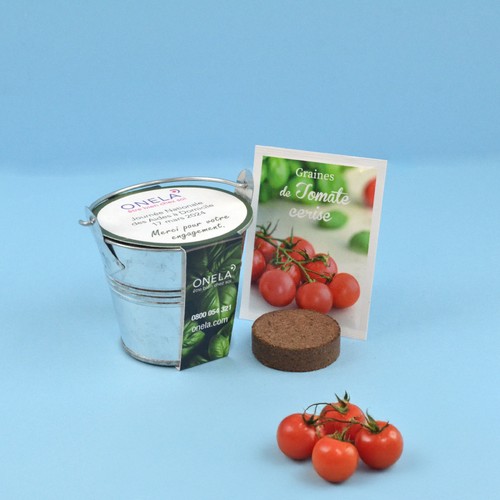 Kit plantation pot zinc Ø8 cm - 1
