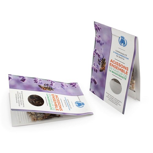 Sachet graines transparent avec grand cavalier - 2