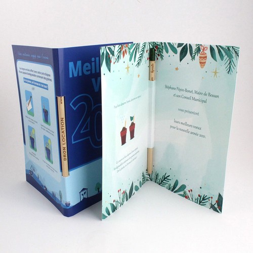 Carte prestige avec crayon à graines - 2