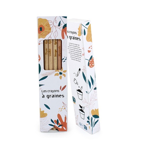 Coffret 6 crayons à graines couleur - 3