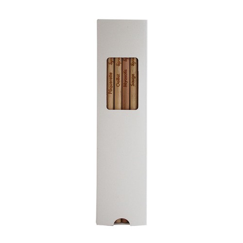 Coffret 6 crayons à graines couleur - 1