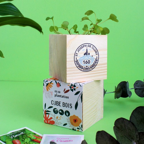 Cube bois Graines - 1