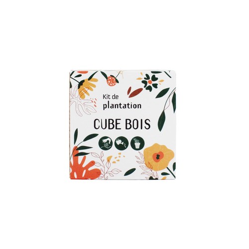 Cube bois Graines