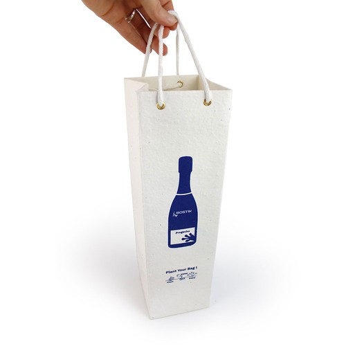 Sac papier graines bouteille