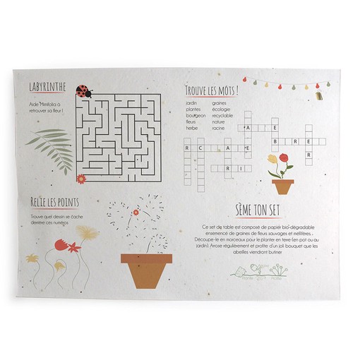 Set de table papier graines A3 - 3