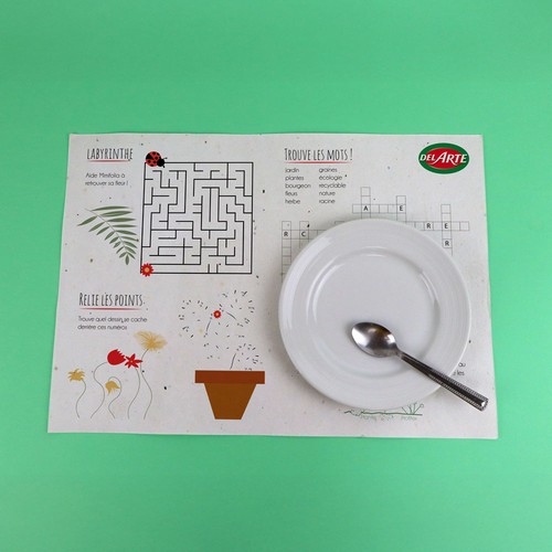 Set de table papier graines A3 200g recto