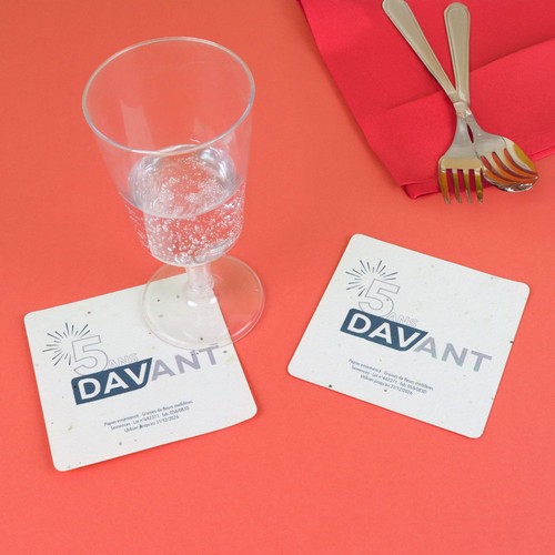 Sous Bock papier graines - 2